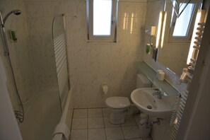 Free toiletries, hair dryer, towels