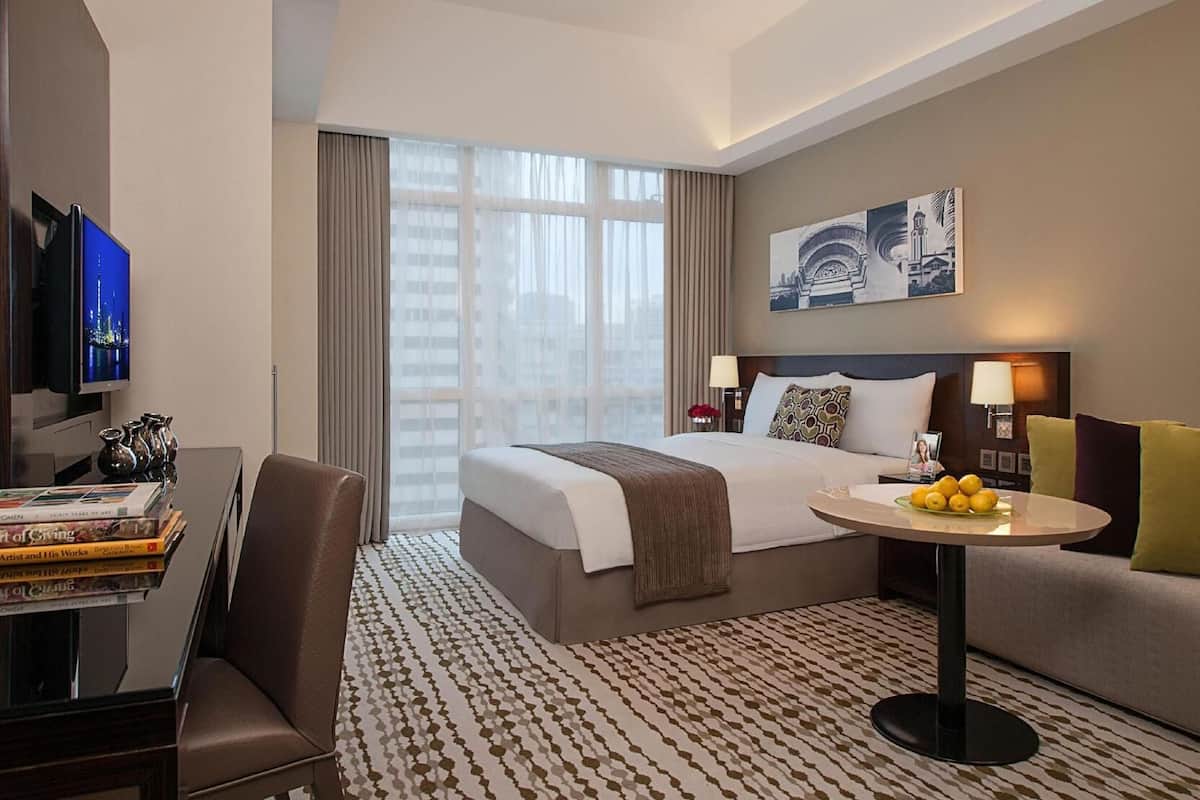 In-room safe, desk, laptop workspace, soundproofing