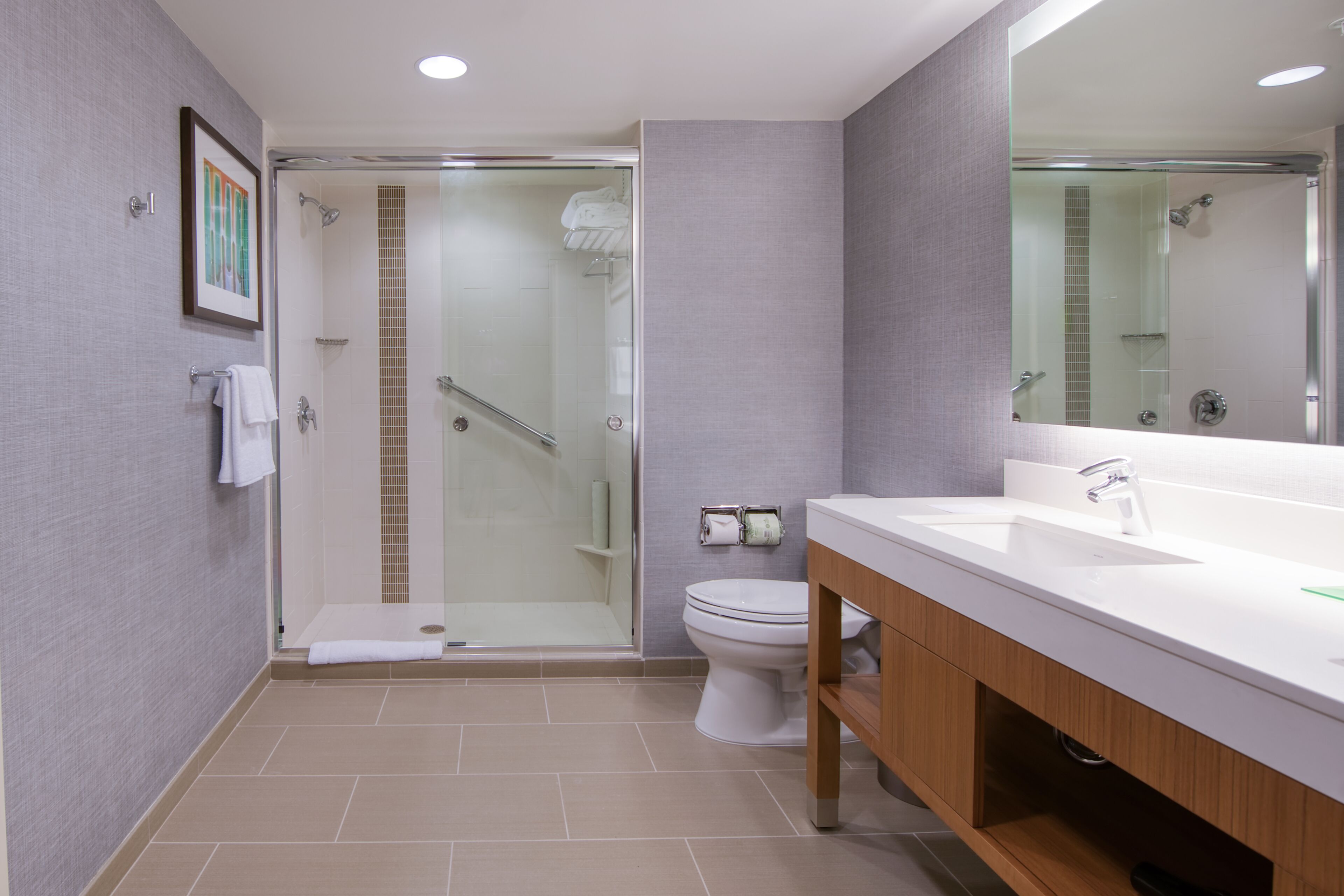 suite, 1 king bed | bathroom | designer toiletries, hair dryer, towels