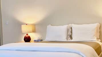 Desk, free WiFi, bed sheets