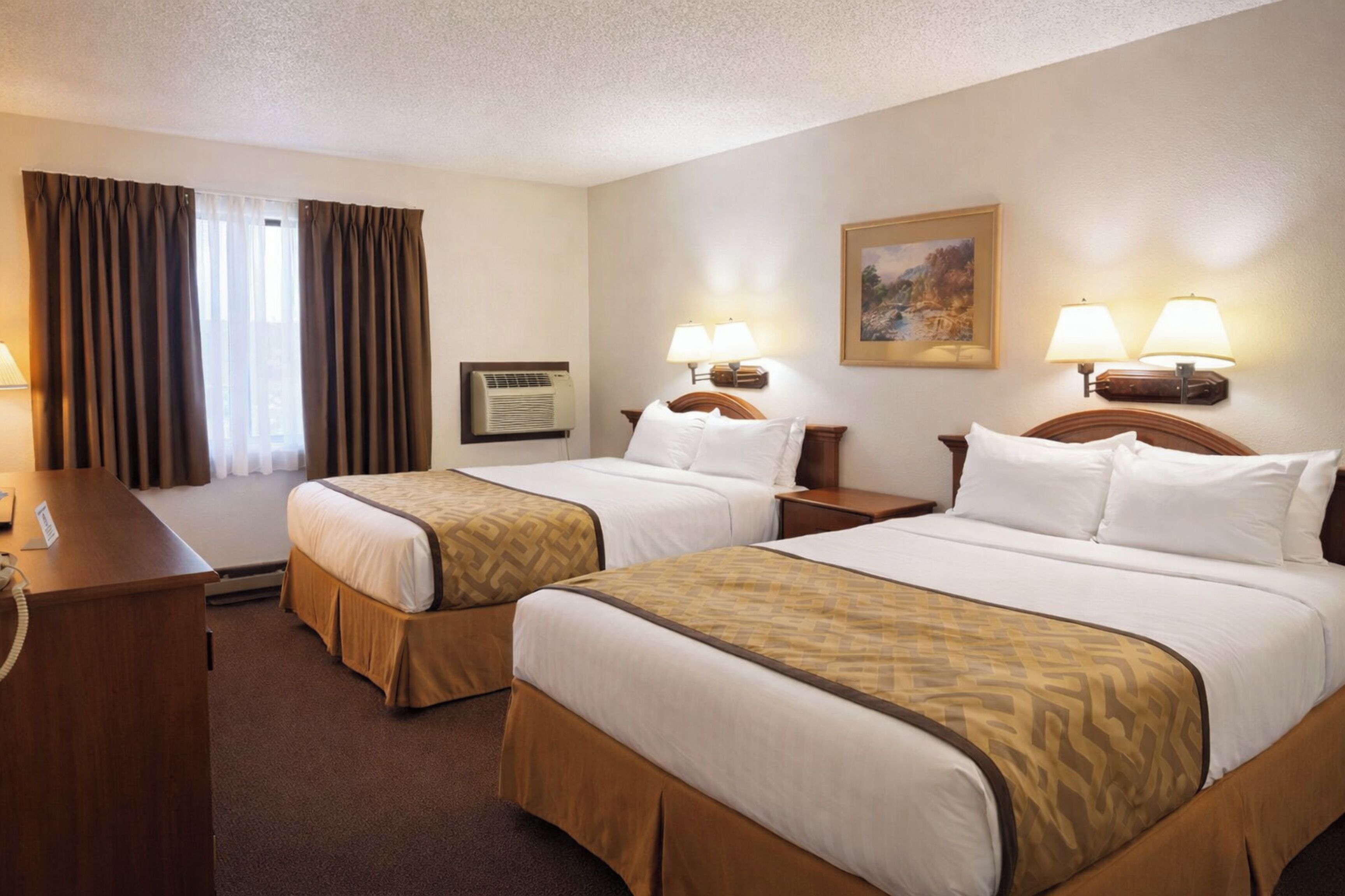 Room, 2 Queen Beds, Non Smoking | In-room safe, desk, iron/ironing board, free WiFi