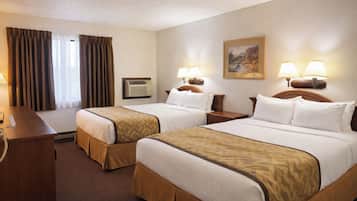 Room, 2 Queen Beds, Non Smoking | In-room safe, desk, iron/ironing board, free WiFi