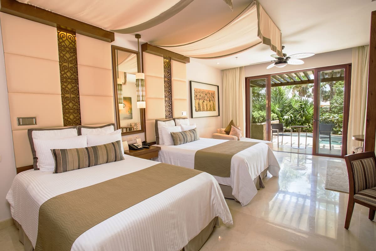 Junior Suite Swim Out - Double Beds | 1 bedroom, premium bedding, in-room safe, desk