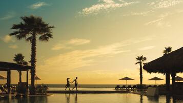 2 outdoor pools, pool umbrellas, sun loungers