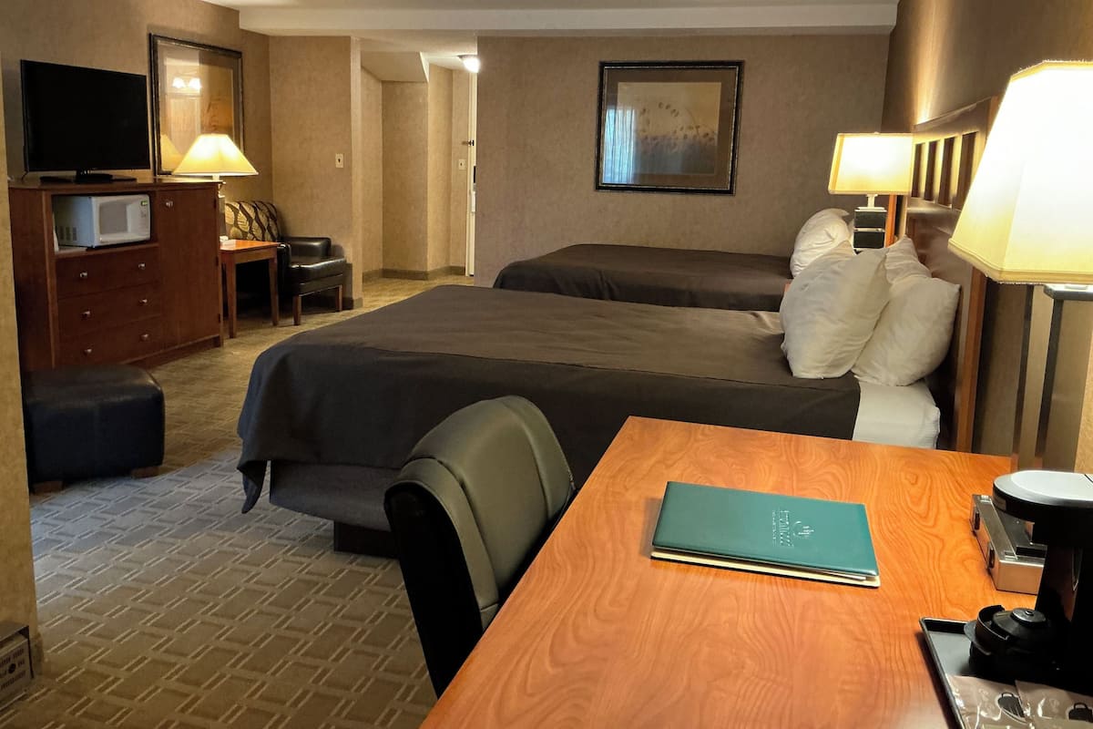 Deluxe Room, 2 Queen Beds (Deluxe 2 Queen - Inland view) | Desk, laptop workspace, iron/ironing board, free WiFi