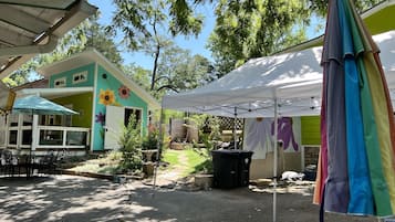 Outdoor banquet area