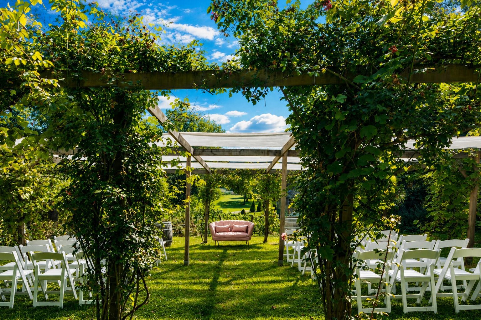 Área externa para casamento