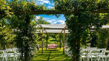 Área externa para casamento