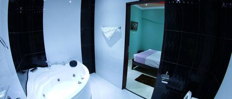 Free toiletries, hair dryer, towels