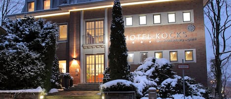 Front of property – evening/night