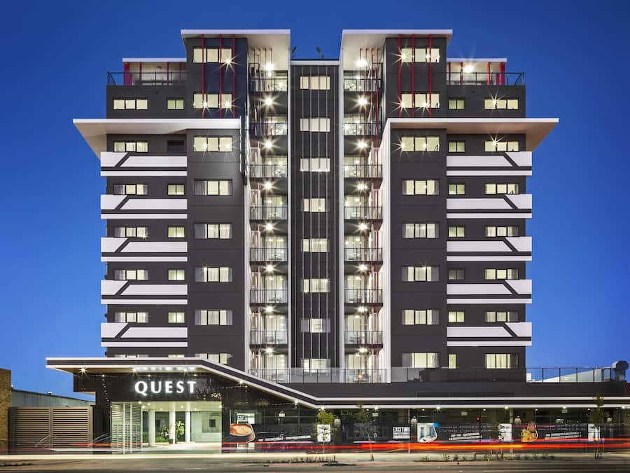 Front of property – evening/night