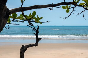 Plage, sable blanc, bar de plage