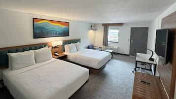 Desk, free WiFi, bed sheets