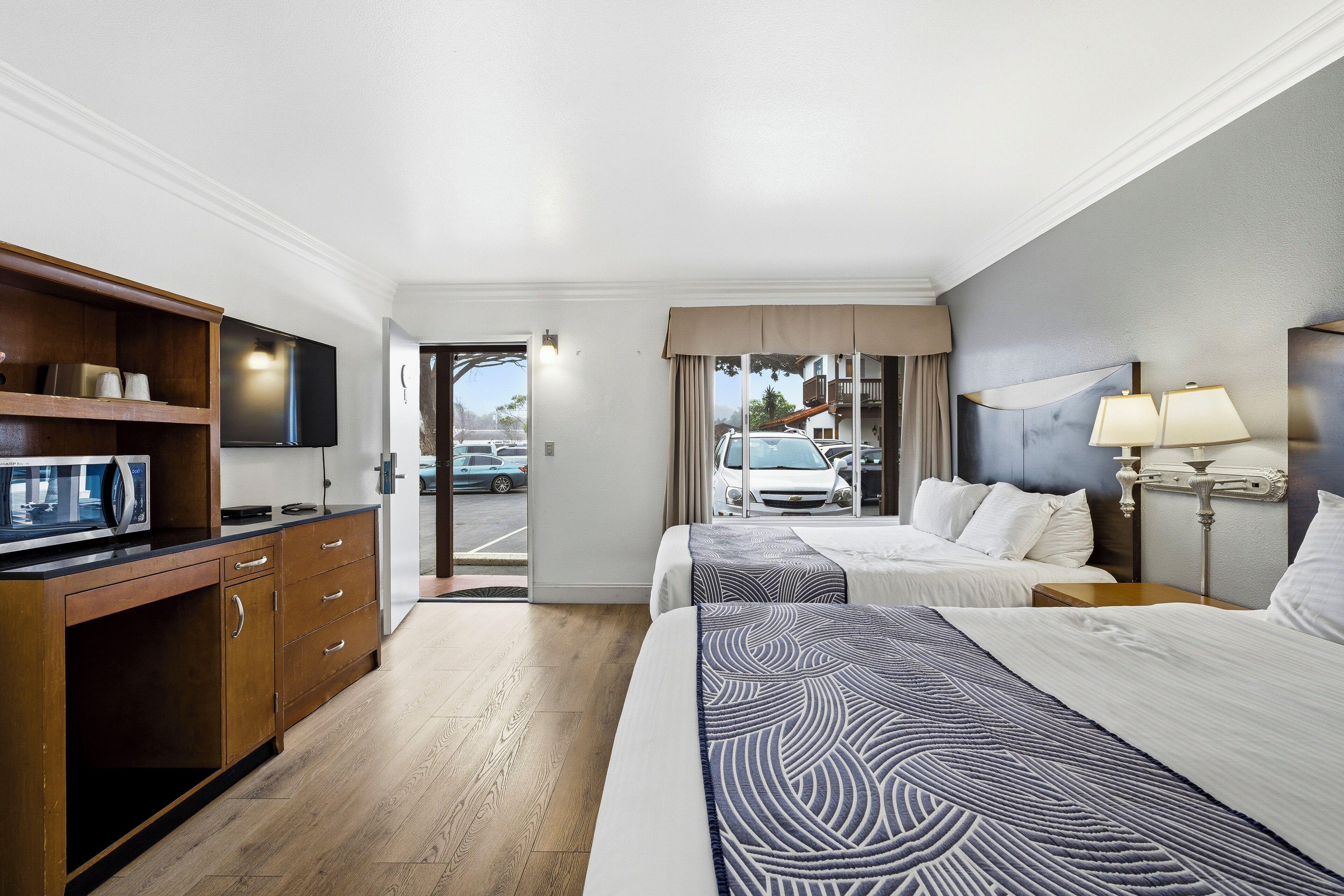 Classic Room, 2 Queen Beds | Blackout drapes, iron/ironing board, free WiFi, bed sheets