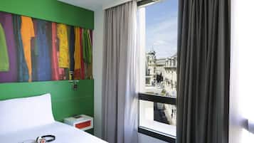 Standard Room, 2 Twin Beds | Desk, blackout drapes, soundproofing, iron/ironing board