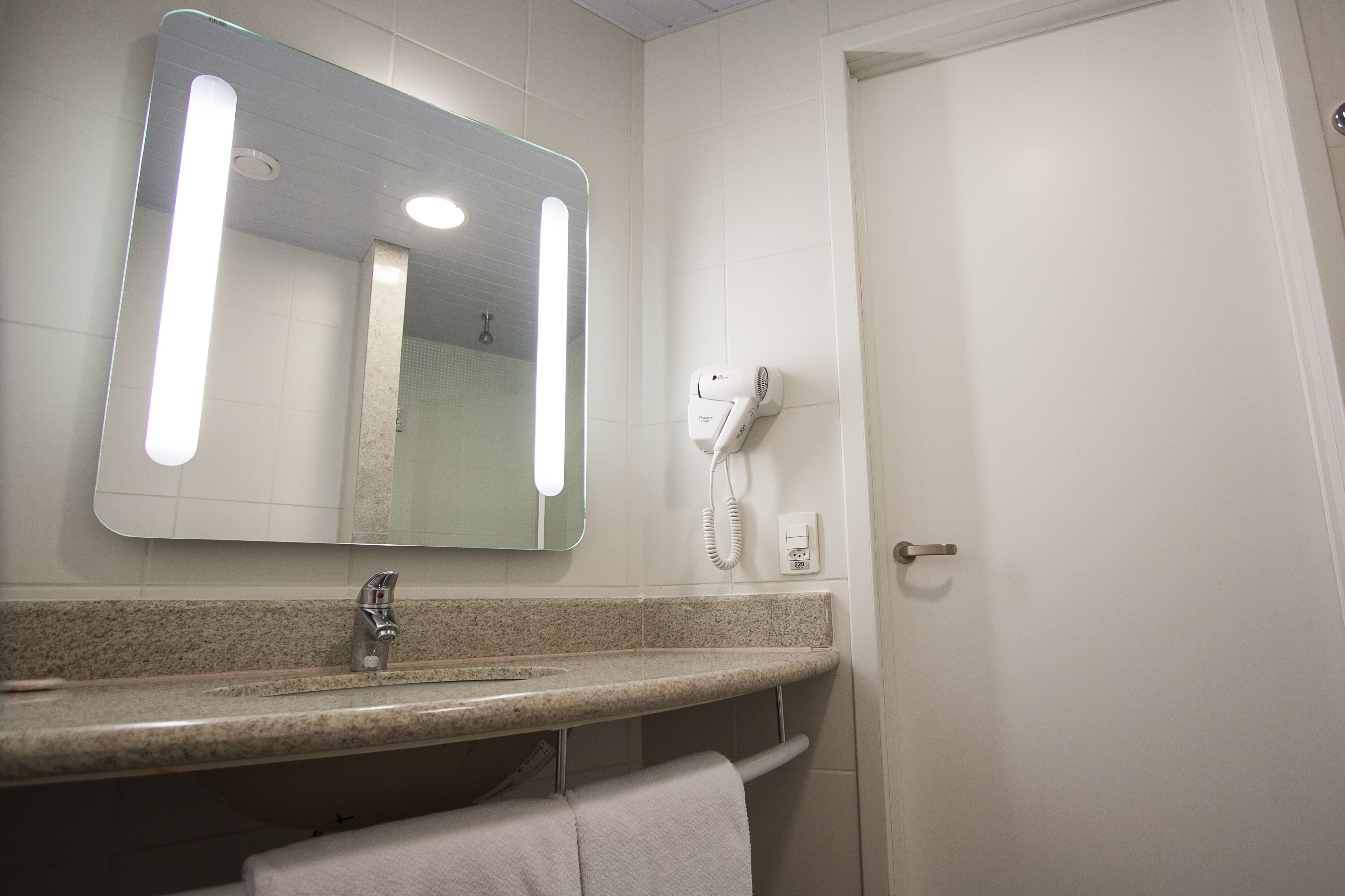 shower, eco-friendly toiletries, hair dryer, bidet