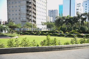 Outdoor wedding area