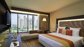 Premium bedding, down duvets, minibar, in-room safe