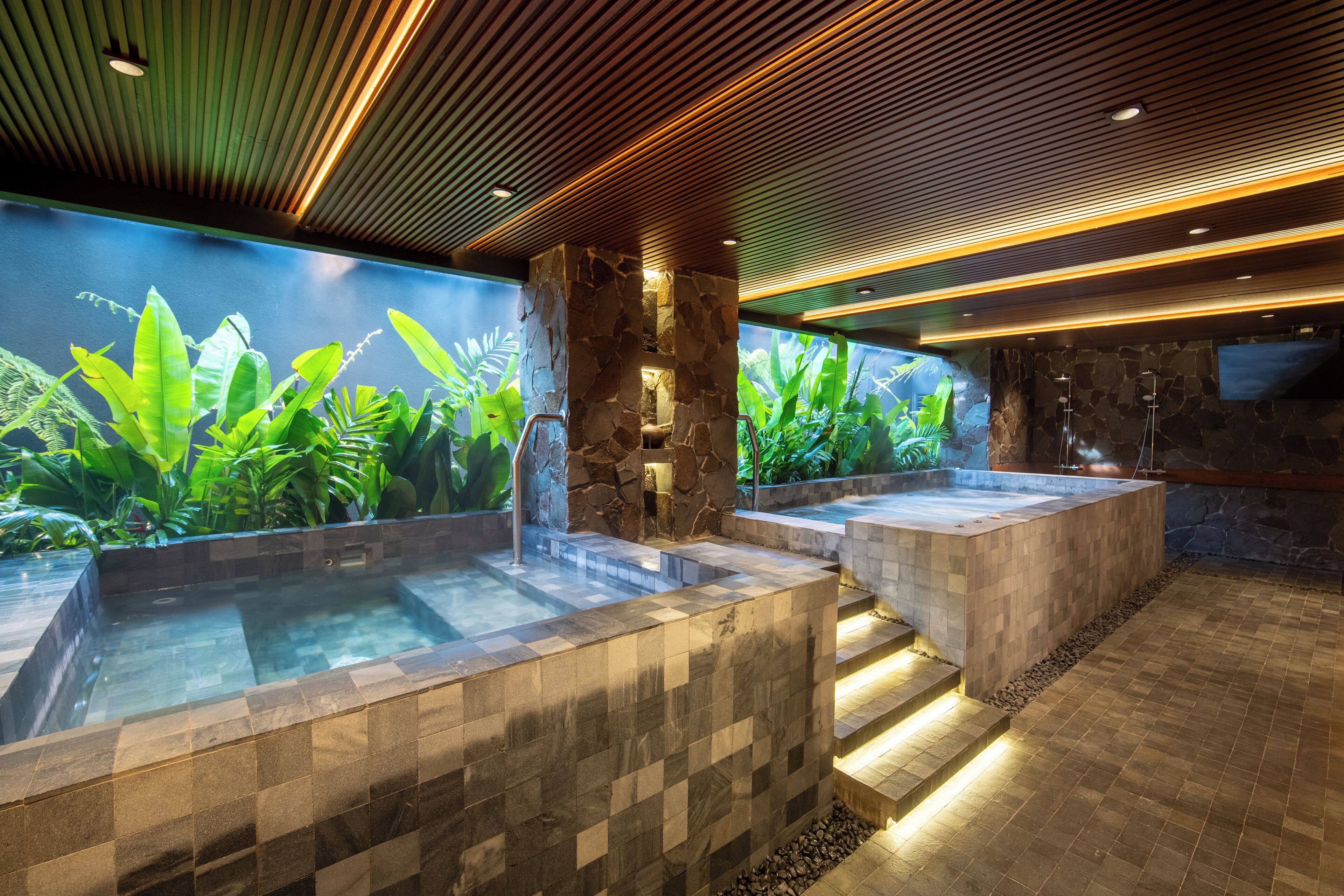 Sauna, hot tub, body treatments, deep-tissue massages, Thai massages
