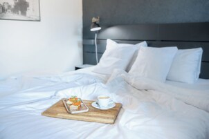 Minibaari, ilmainen Wi-Fi, vuodevaatteet