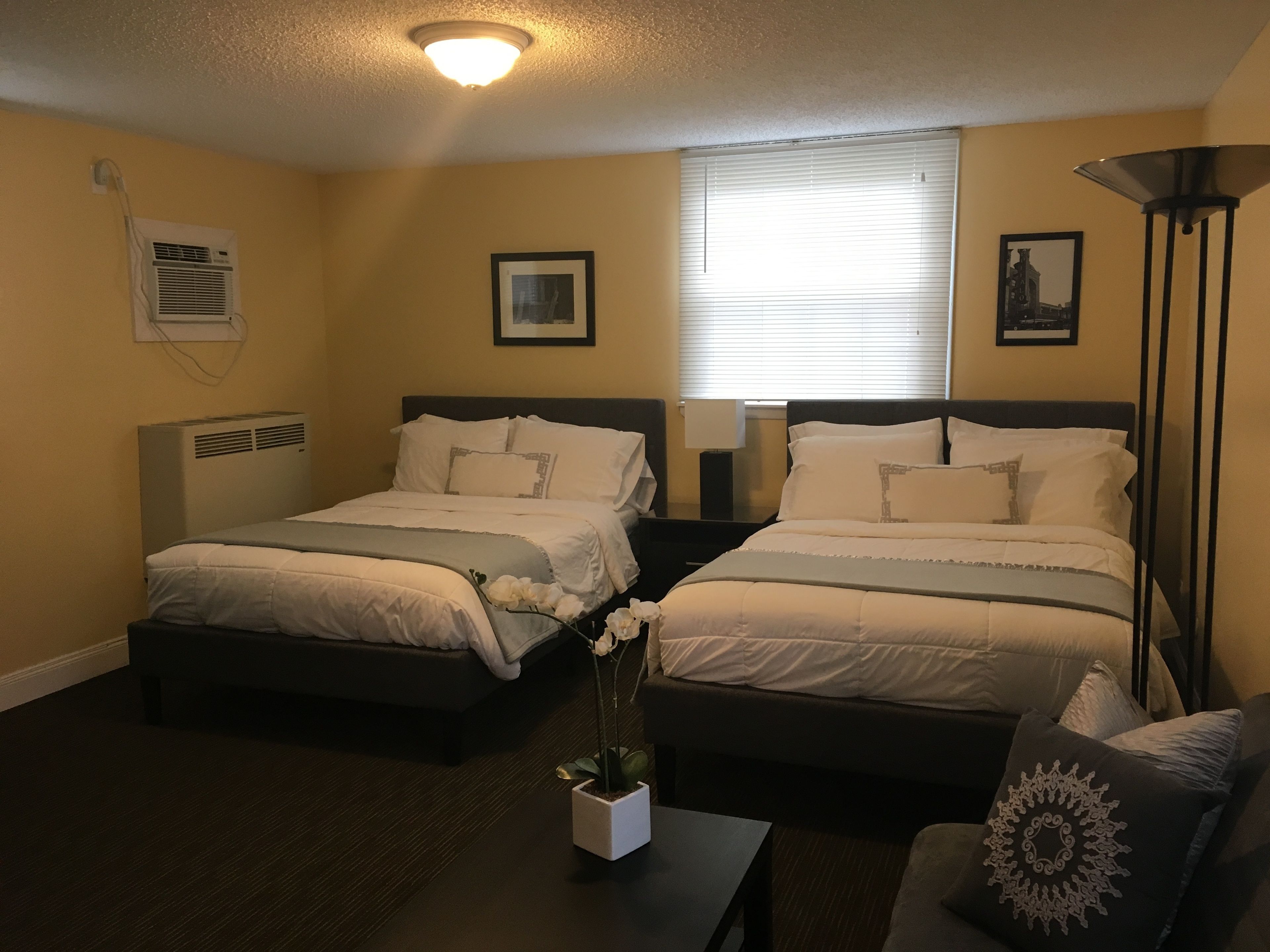 Deluxe Room, 2 Double Beds, Kitchen | Premium bedding, pillowtop beds, individually decorated