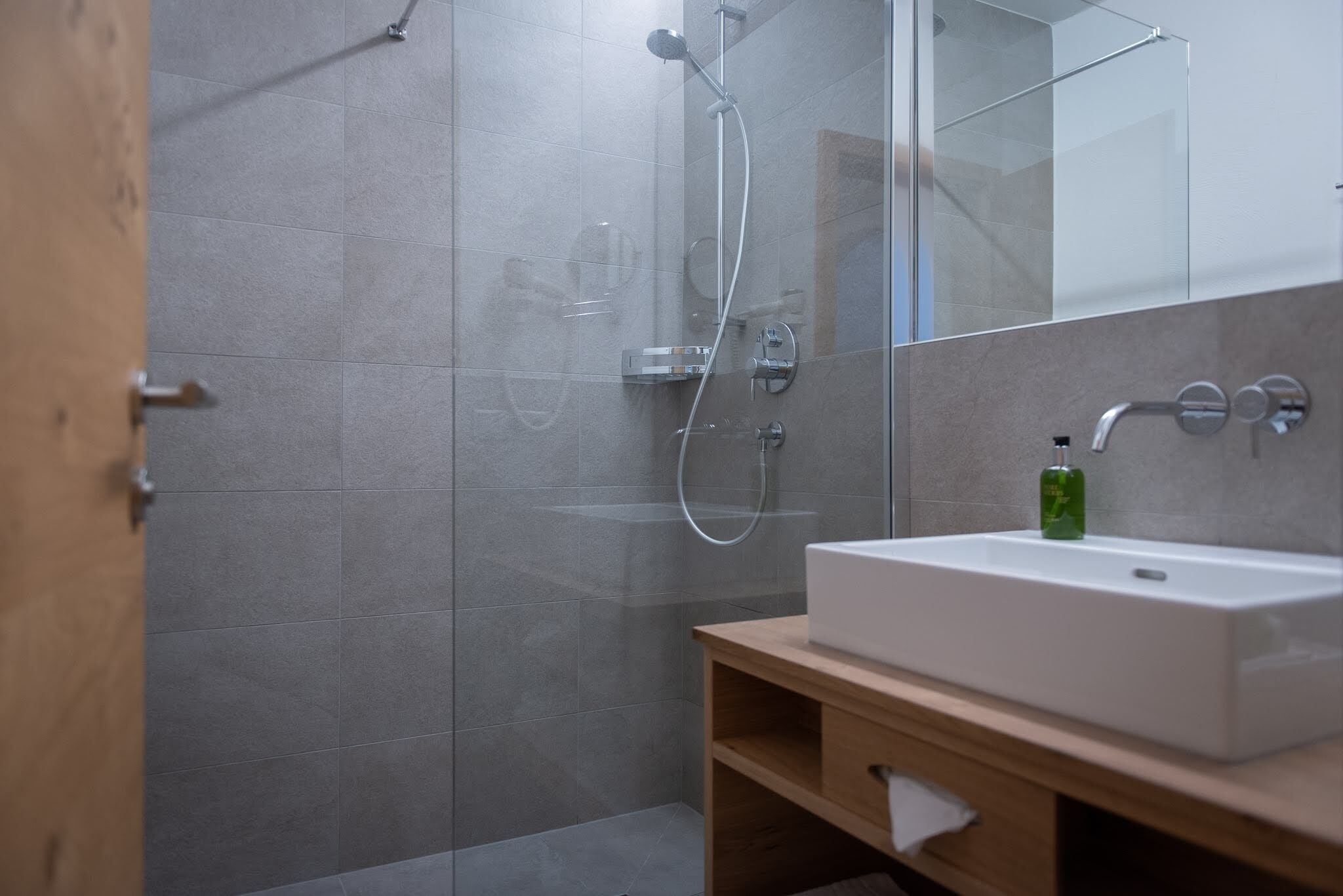 hair dryer, bathrobes, towels