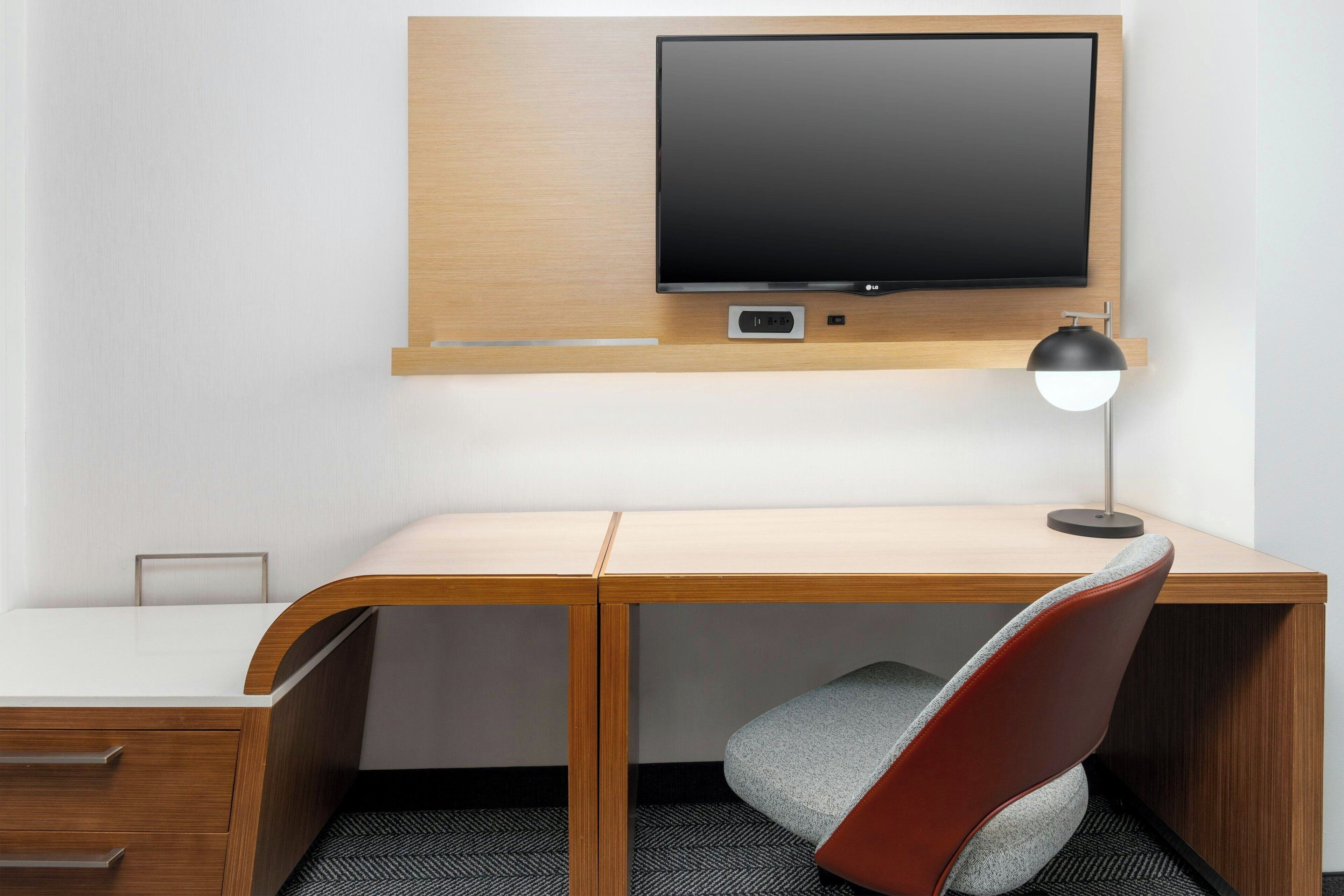 in-room safe, desk, blackout curtains, iron/ironing board