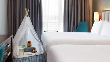 In-room safe, iron/ironing board, free cribs/infant beds, free WiFi