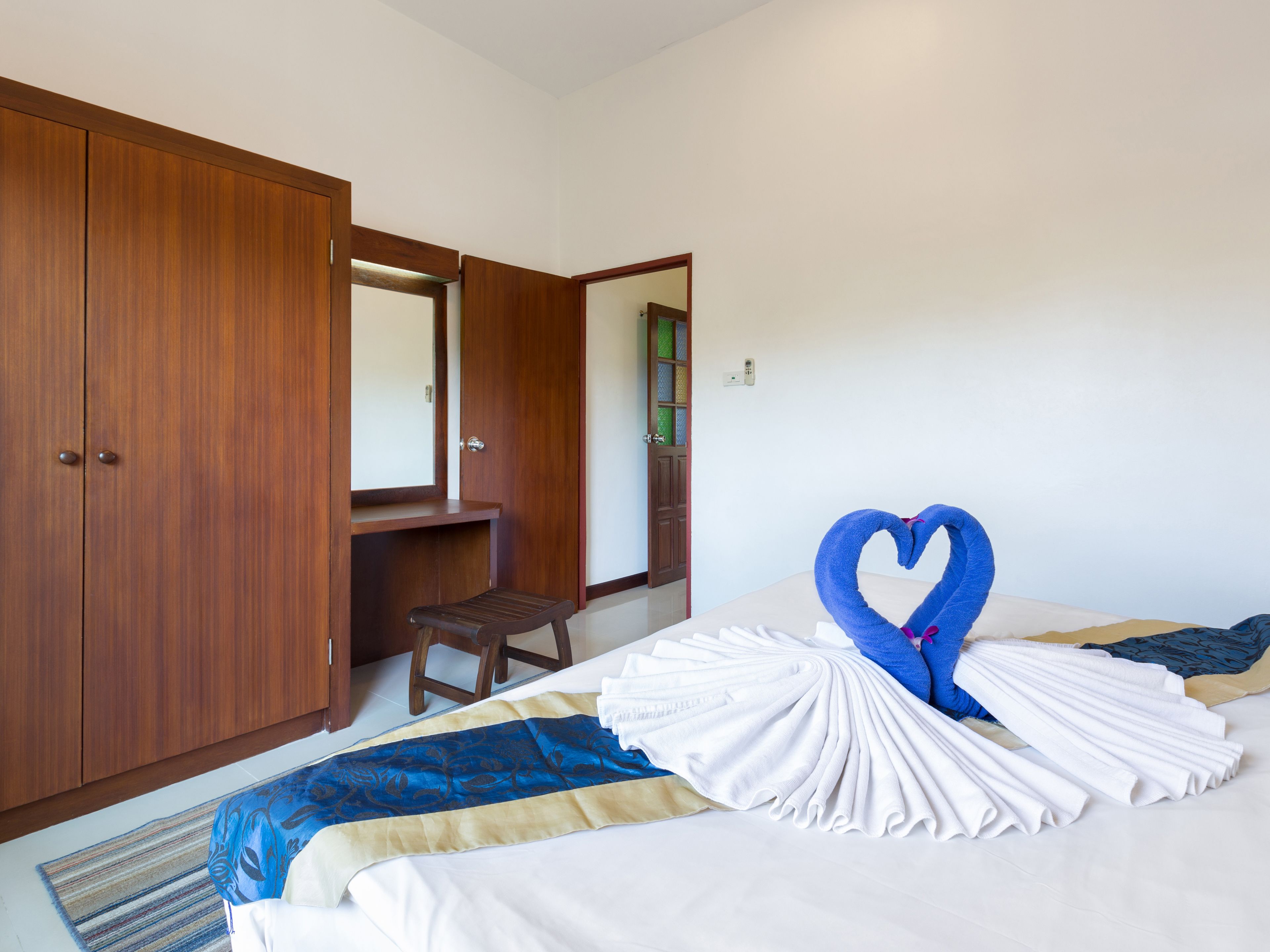 deluxe villa with pool view | minibar, in-room safe, desk, iron/ironing board
