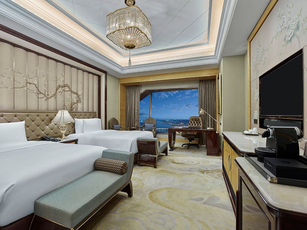 Executive Twin kamer | Luxe beddengoed, donzen dekbedden, bedden met traagschuimmatras