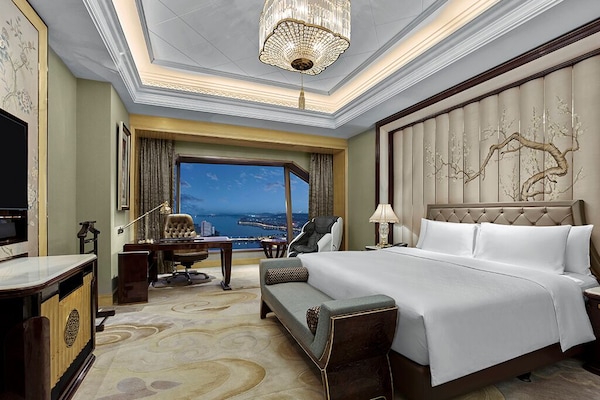 Camera Executive, vista lago | Biancheria da letto di alta qualità, copriletto in piuma