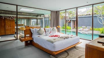 Villa, 1 Bedroom, Private Pool | 1 bedroom, premium bedding, Select Comfort beds, minibar