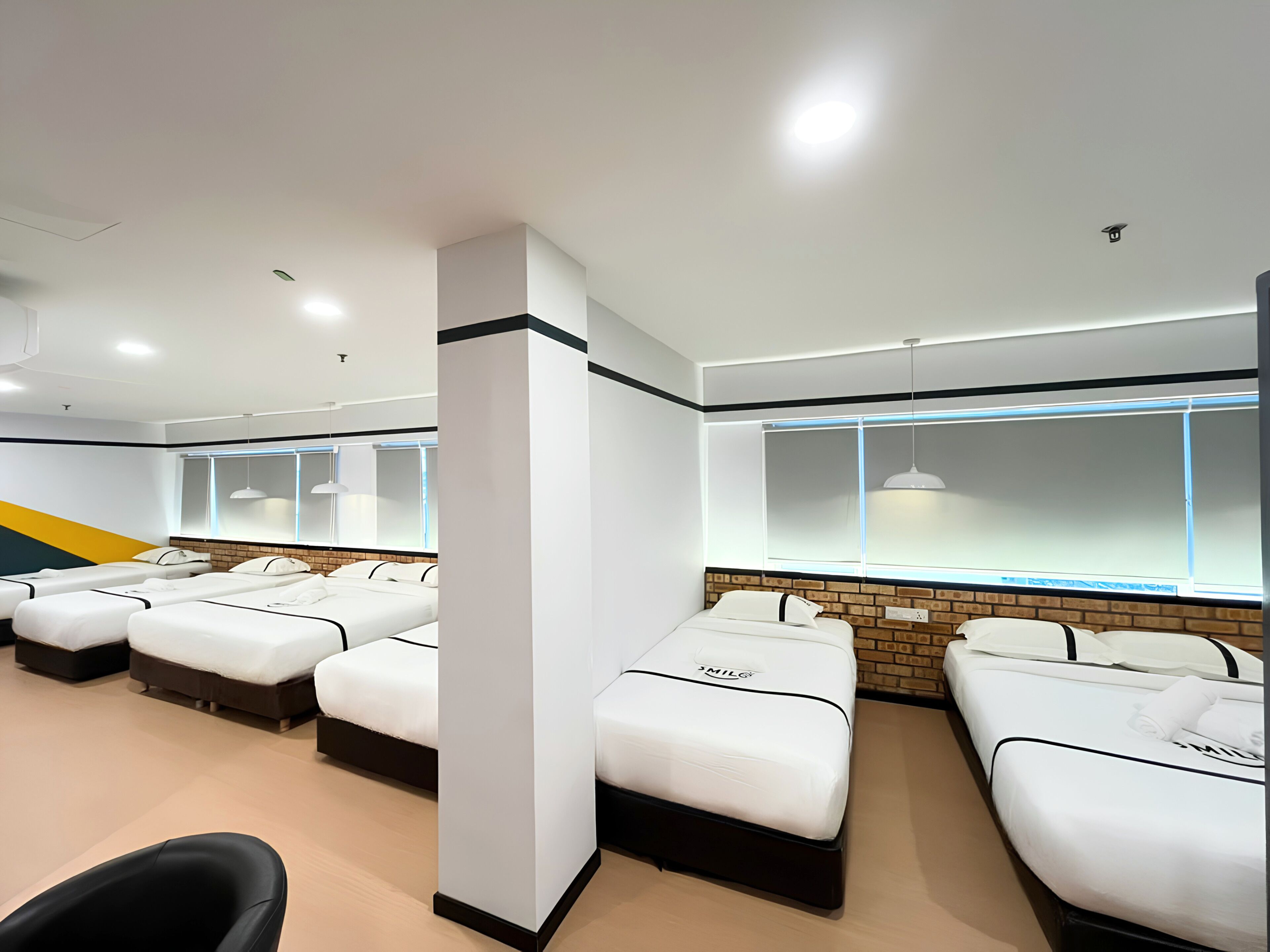 Family Shared Dormitory, Multiple Beds | Minibar, in-room safe, desk, laptop workspace