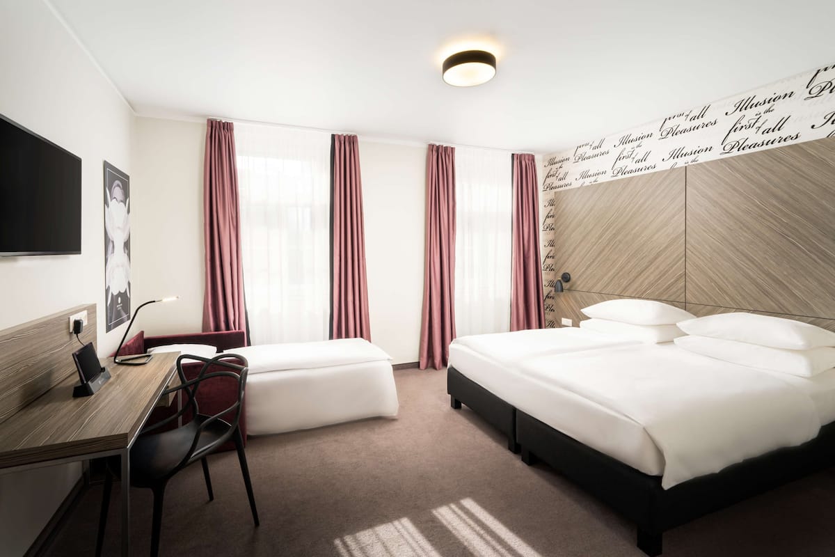 Minibar, in-room safe, desk, blackout curtains