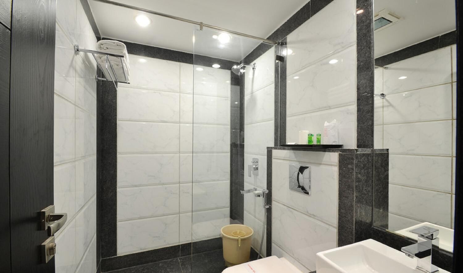 free toiletries, hair dryer, bathrobes, slippers