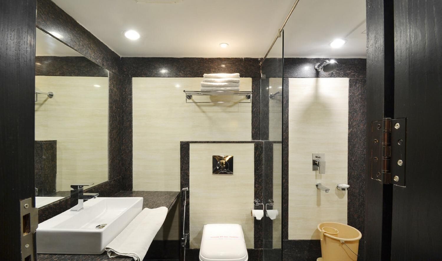 free toiletries, hair dryer, bathrobes, slippers