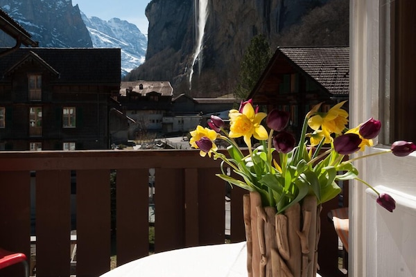 Double or Twin Room, 2 Twin Beds, Balcony, Mountain View | View from room