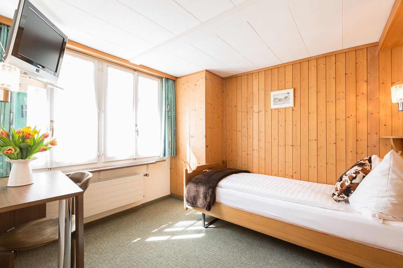 single room, mountain view | down duvets, individually decorated, desk, blackout curtains