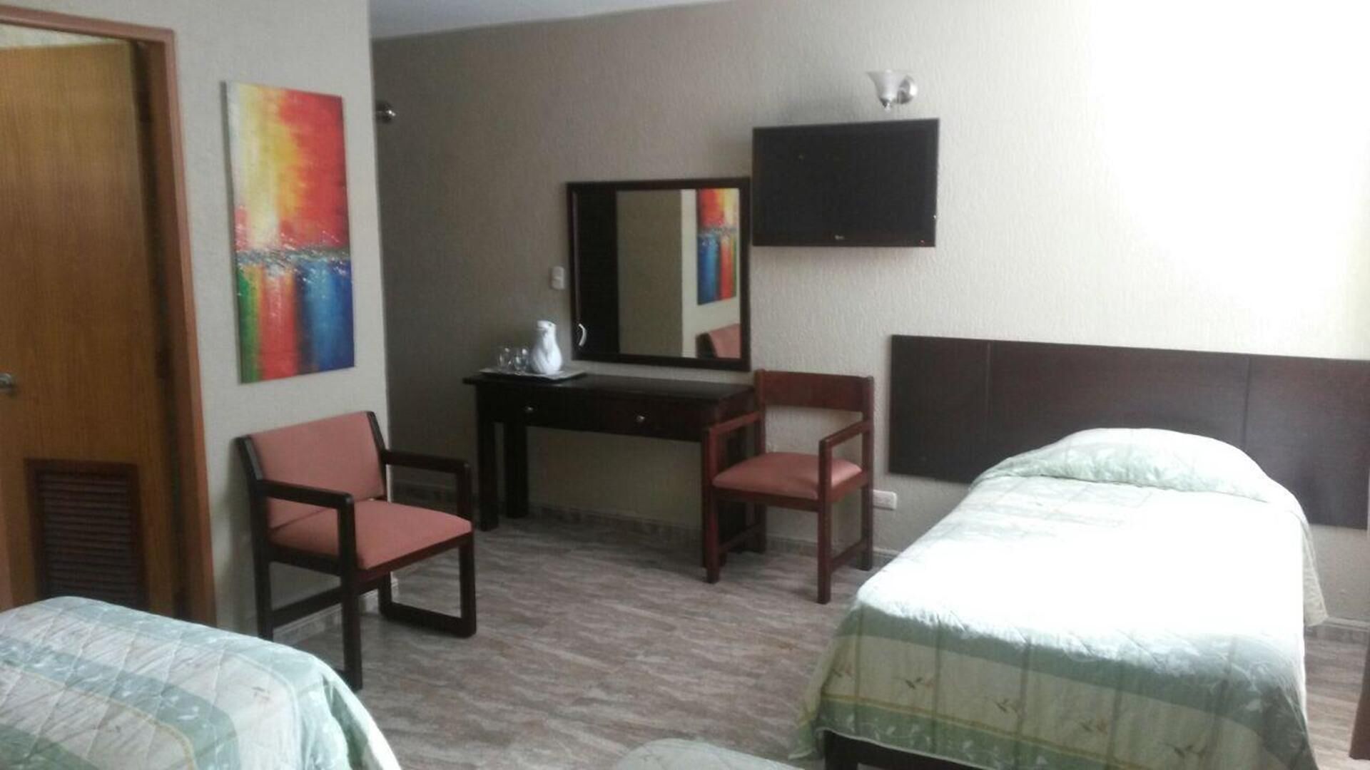 Down comforters, in-room safe, blackout drapes, free WiFi