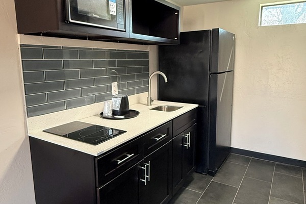 Fridge, microwave