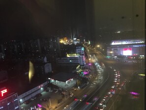 Blick von der Unterkunft