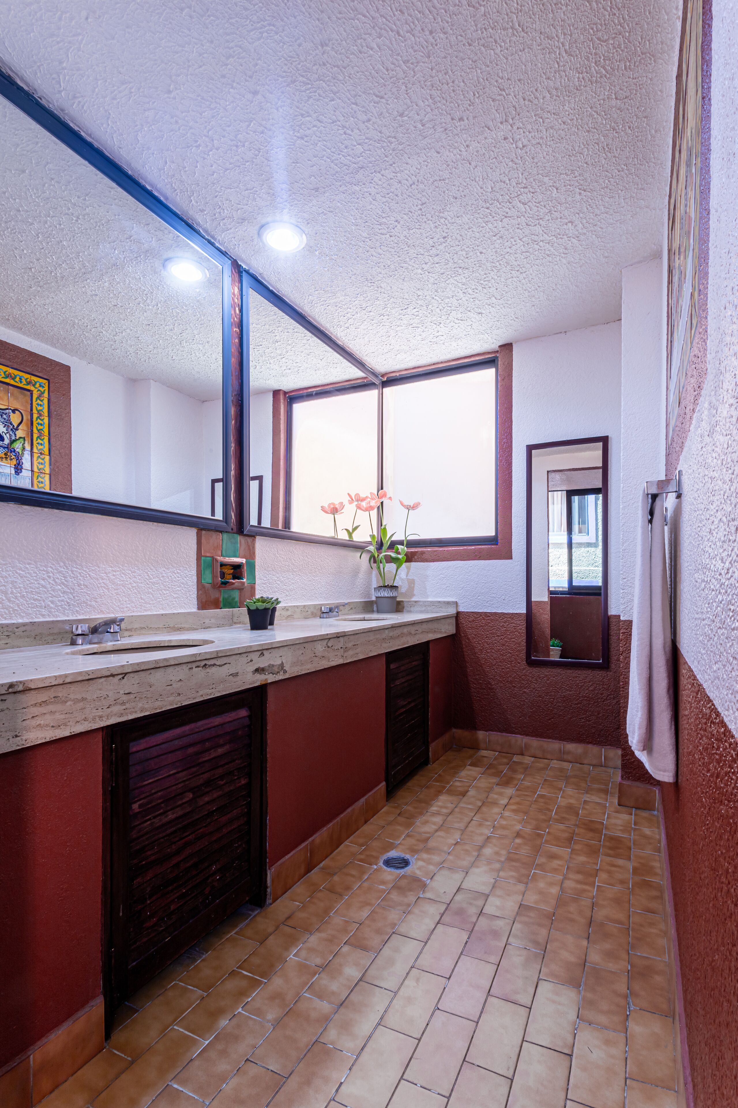 superior quadruple room | bathroom | shower, hair dryer, towels