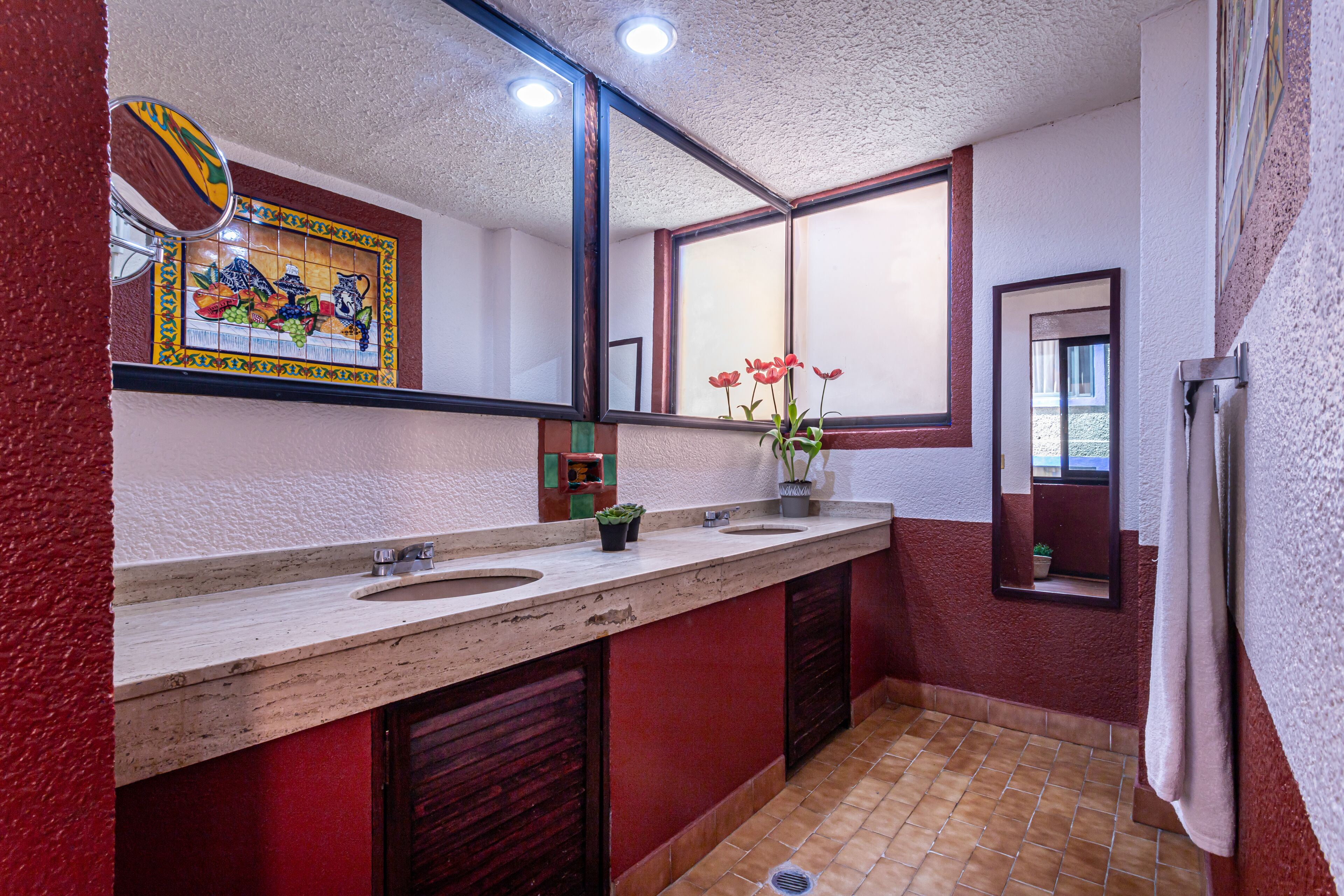 superior quadruple room | bathroom | shower, hair dryer, towels