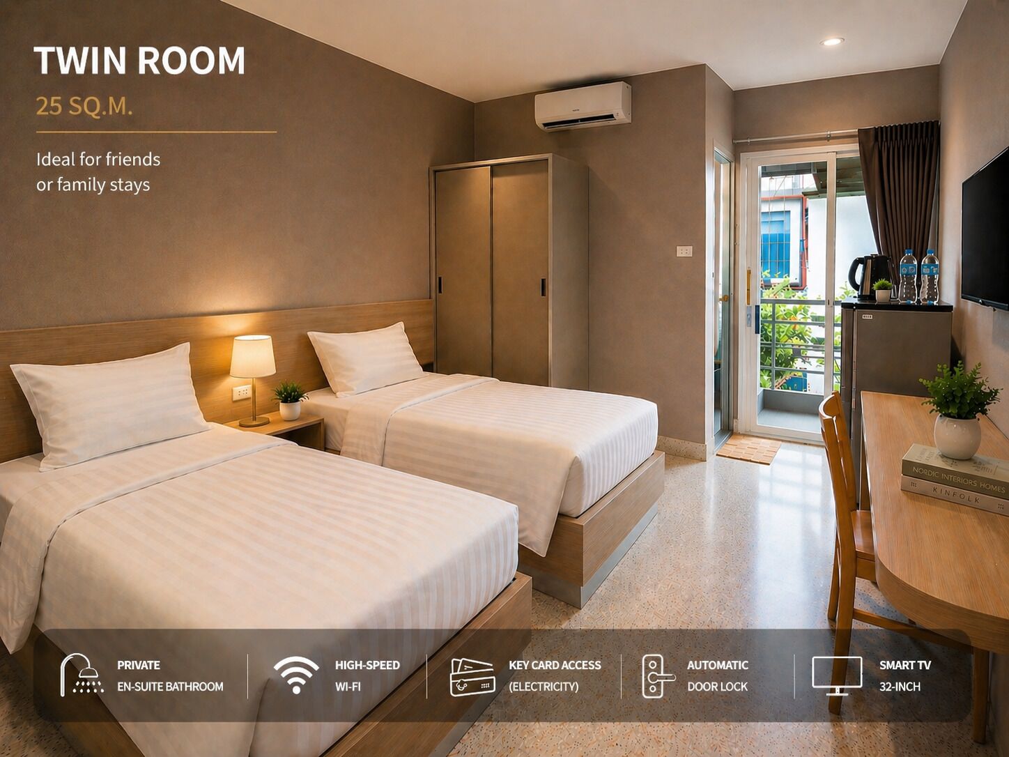 Superior Twin Room | 書桌、免費無線上網、床單