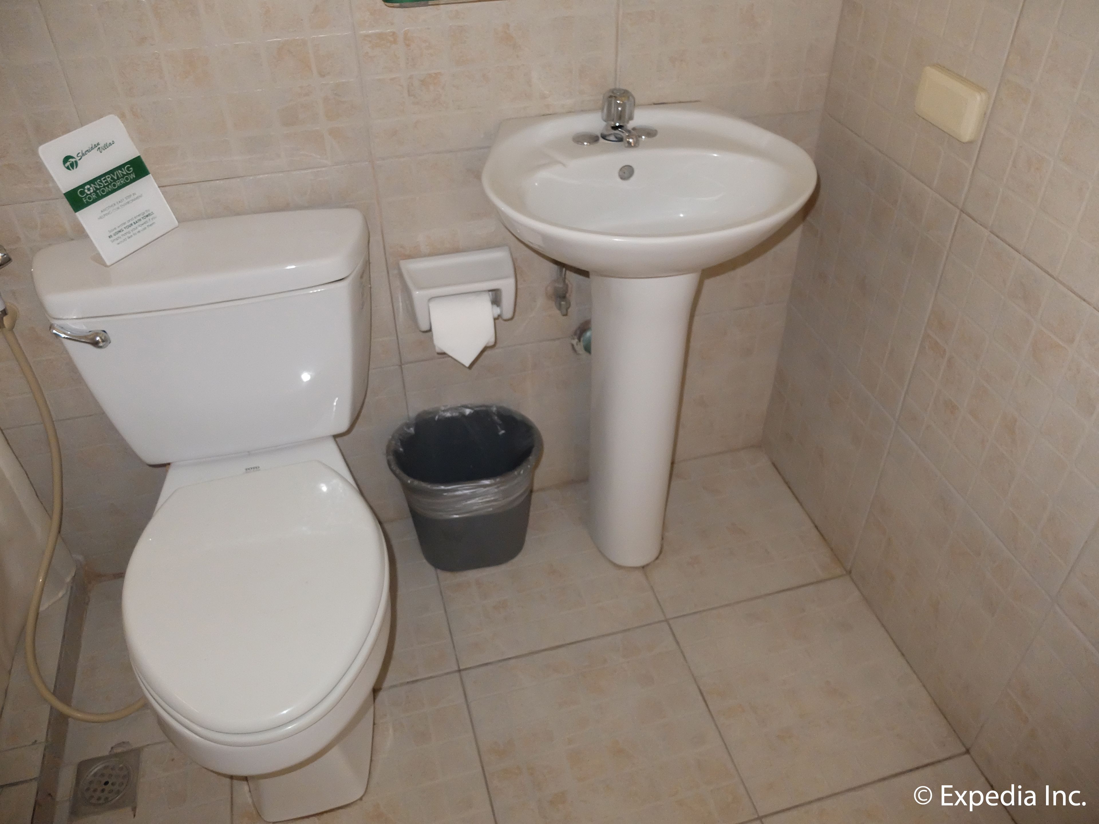villa (2 storey) | bathroom | shower, hair dryer, towels