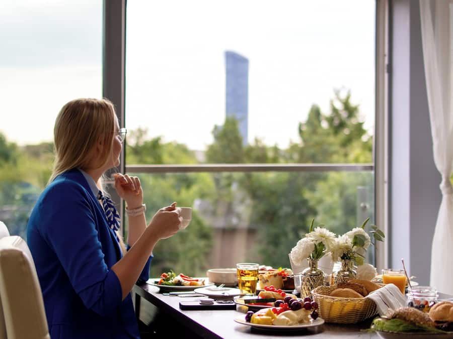 Daily buffet breakfast (PLN 55 per person)