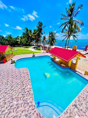 Comfort Suite, 2 Double Beds, Partial Sea View | View from room. Tropical Paradise Hotel