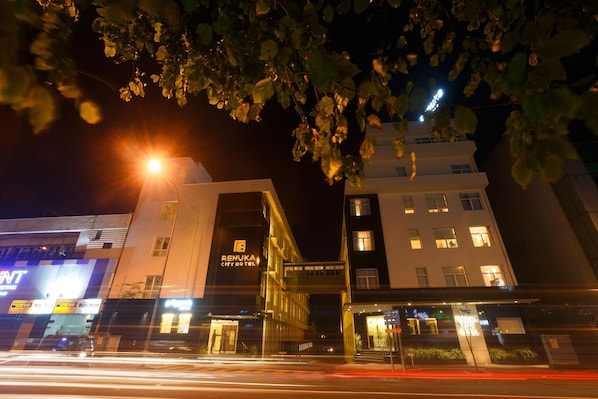Front of property - evening/night