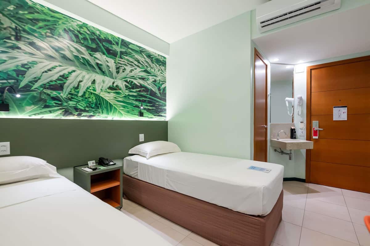 Standard Room, 2 Twin Beds | In-room safe, desk, laptop workspace, iron/ironing board