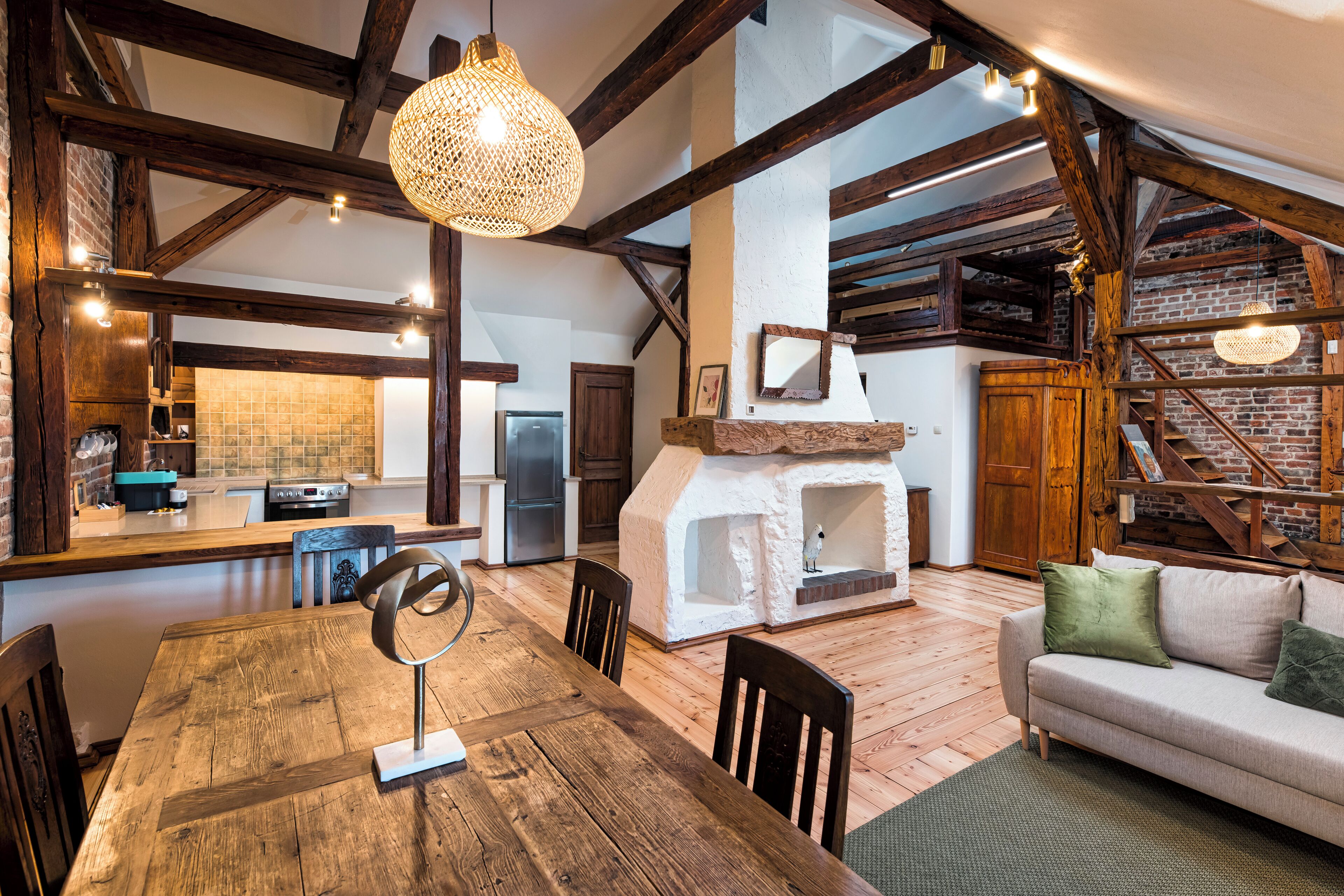 Deluxe Loft with Air Conditioning - 70 m2 | Vardagsrum | LCD-tv